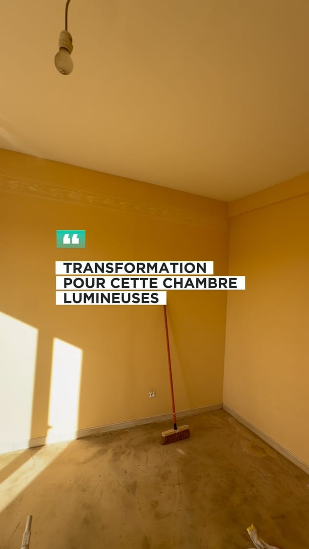 🏡 AVANT / APRÈS | Rénovation d’une chambre 🎨 Retour sur ce chantier avec une belle transformation ! Au programme : ▪️ Pr…